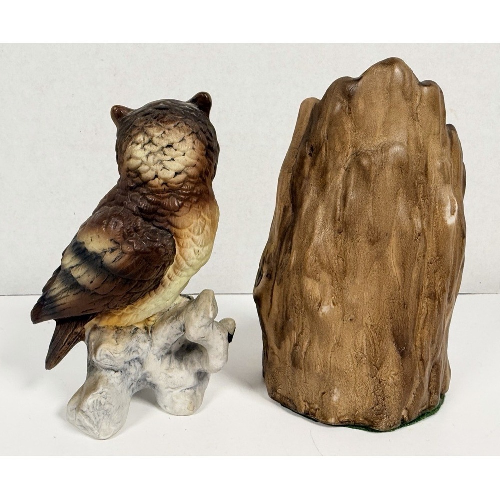 Vintage MCM Ceramic Owl Figurines Shelf Sitters Owl Family Lot of 2 - Picture 5 of 6